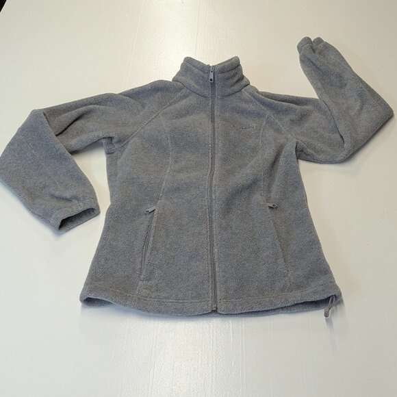 Columbia Size Small Gray Fleece Lightweight Jacket - Picture 1 of 13